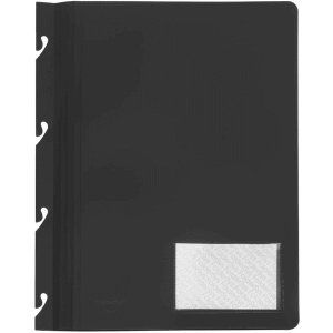 Preisvergleich Produktbild FolderSys 10 x Einhakhefter Variant A4 PP vollfarbig schwarz