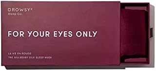DROWSY Silk Sleep Mask. Face-Hugging, Padded Silk Cocoon for Luxury Sleep in Total Darkness. (Sunset Pink)