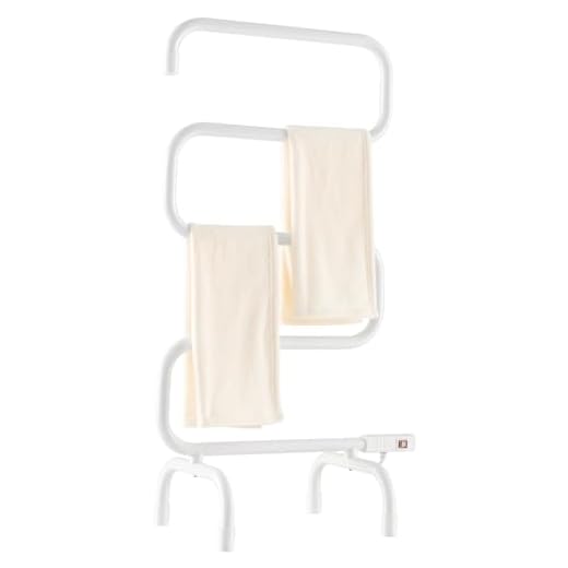 Tangkula Towel Warmer, Home Bathroom Electric 5-Bar Towel Drying Rack, Freestanding and Wall Mounted Design Towel Hanger, Towel Heater, White (23" L x 13" W x 36" H)