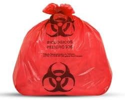 116 Biohazardous Infectious Waste Bags, 23 x 23 Inches, Red, 1.5 mil, 500 Count