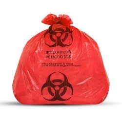 116 Biohazardous Infectious Waste Bags, 23 x 23 Inches, Red, 1.5 mil, 500 Count