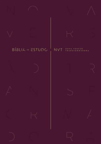 Bíblia de estudo nvt (nova versão transformadora): capa dura – vinho