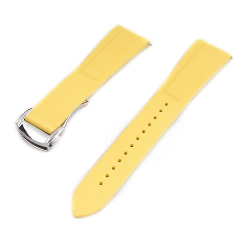 Image of StrapHabit Quick Release Deployant Rubber Watch Strap For Large and Small Wrists - Women and Men - Band FKM Deployment 19mm, 20mm, 21mm, 22mm