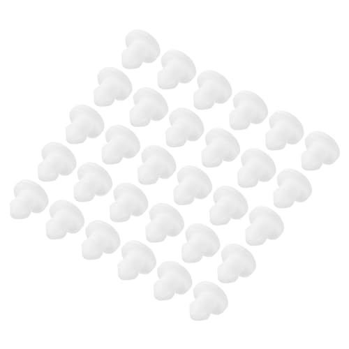 Image of MECCANIXITY Silicone Snap in Locking Hole Plugs Rubber Panel Seal Cover Flush Type Panel Round for Kitchen Rubber Bulkheads Waterproof Sealing Plugs 4mm /0.16 Inch Diameter White,Pack of 30