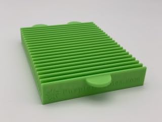 Quilt Ruler Stands by Purple Hobbies, Innovative Cutting, Sewing, and Quilting Tool (Lime Green, 20 Slot, 3mm, 5" Wide, and Flat)