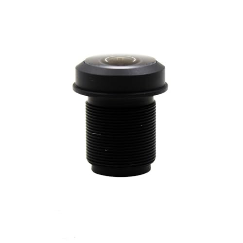 SOKNKSTF Lente de 1,44 mm, Gran Angular de 5,0 megapíxeles, 180 Grados, Interfaz MTV M12 X 0,5, Lente Ojo de pez de visión Nocturna por Infrarrojos for cámara CCTV(Lens Only)