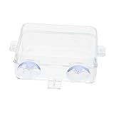 BESPORTBLE Reptile Feeder Bowl Cup Easy Install Clean Feeding Dish for Lizards Geckos and Bearded Dragons Small Water Dispenser