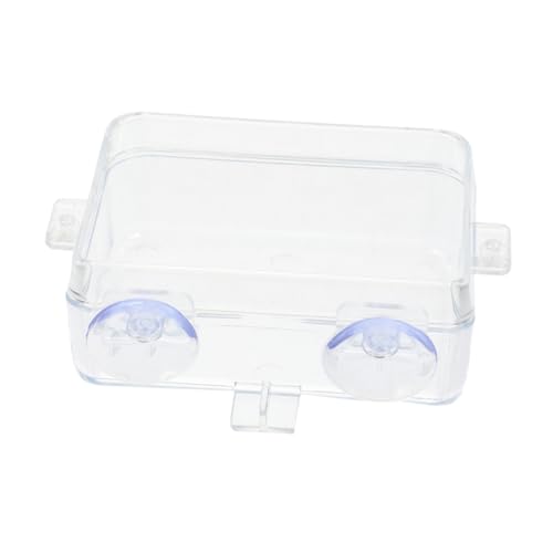 BESPORTBLE Reptile Feeder Bowl Cup Easy Install Clean Feeding Dish for Lizards Geckos and Bearded Dragons Small Water Dispenser