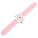 Silikon- Katze- Slap- Armbanduhr: Cartoon- Konstruierte Quarz- Zahl- Uhr- Armband- Band Ostern- Geschenk für Kinder Jungen- Mädchen- Dame Frauen Männer Unisex- Rosa
