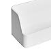 Amazon Basics Plastic Desk Organizer - Name Card Holder, White