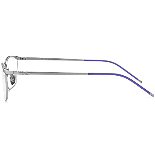 Image of FONEX Colorful Pure Titanium Glasses Frame Women Retro Round Eyeglasses