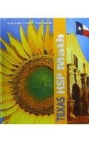 Hardcover Harcourt School Publishers Math Texas: Student Edition Grade 4 2009 Book