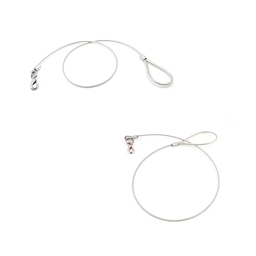 Generic Steel Wire Dog Leash White Durable Pet Training Lead for Large Dogs Water Resistant Lightweight for Outdoor Activities and Training