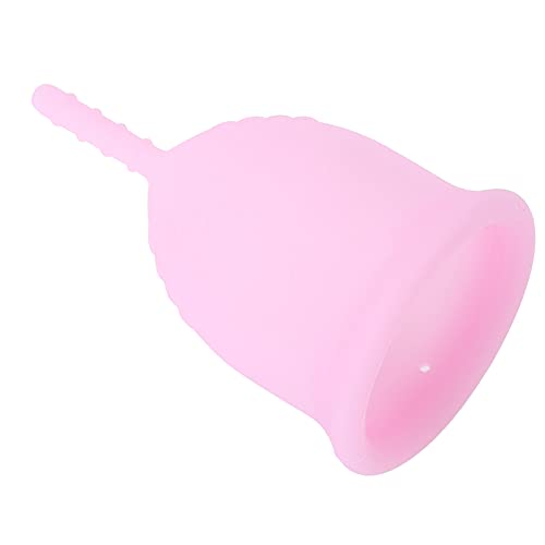 Menstrual Cup,ANGGREK 1 Leak Feminine Hygiene Cup Silicone 3 Colors Reusable (L-Pink)