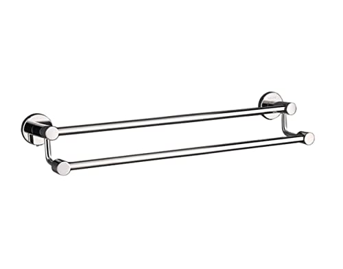 Barre de serviette double en acier inoxydable pour salle de bain moderne