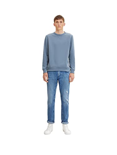TOM TAILOR Denim Herren Adean Straight Jeans 1032754, 10122 - Destroyed...