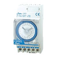 SUPRA D 24 V CA. INTERRUPTOR HORARIO ANALOGICO DIARIO SIN RESERVA MANIOBRA 15 MINUTOS 16(4) A