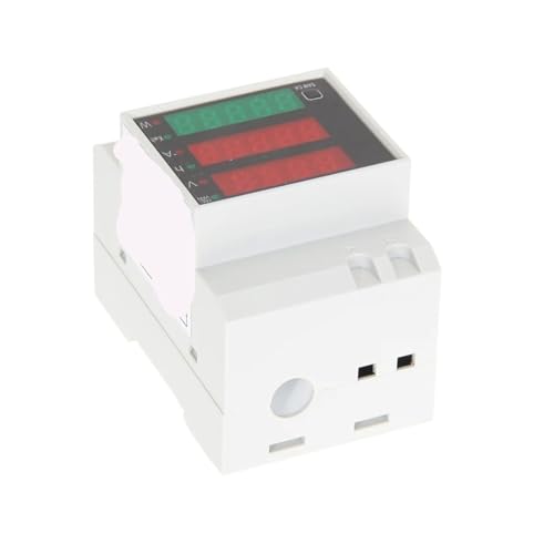 Gadgets legers D52-2047 amperemetre rail din transport facile avec voltmetre