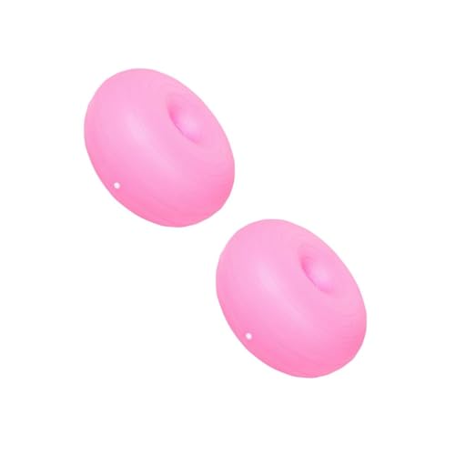 Milisten 2 Piezas Pelota de Yoga Juguete de Cuerda pequeños Juguetes de Cuerda balón de Yoga Accesorio de Yoga de Gimnasia de Pilates de polivinilo Rosa
