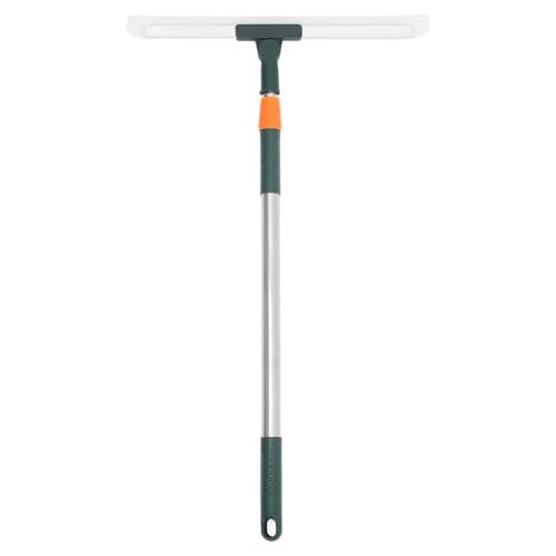 Mikikit Escobilla de Silicona con Mango Ajustable para Limpieza de Suelos Ducha y Ventanas Rasqueta Resistente para Azulejos y Superficies Múltiples Baño y Cocina