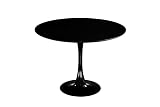 Ventemeublesonline Table Ronde Ibiza Black Ø120 CM