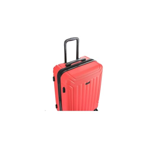 Sophisticated Simplicity New Generation Hardside 3-Piece Luggage Set - Red - (Impact-Resistant, 360 Spinner Wheels, Expandable, Dimensions: 20" X 13" X 9", Secure Combination Lock)3