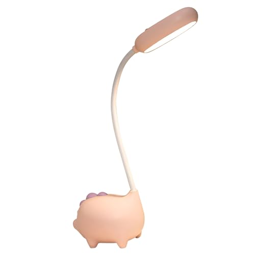 Lampe de bureau LED rose rechargeable USB lampe chevet compacte
