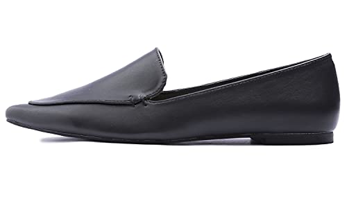 Image of FEVERSOLE Women's Loafer Flat Pointed Fashion Slip On Comfort Driving Office Shoes