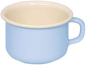 RIESS 0299-006 Mug, Pastel, Blue/Bunt, 2.2 lbs (1 kg), Coffee Cup, 3.9 inches (10 cm), 0.4 L