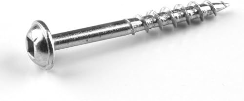 Kreg SML-C150-100 Zinc Pocket Screws, 1 1/2-Inch, #8 Coarse Thread, Maxi-Loc Head (100 Count)