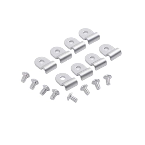 Abrazadera de línea de freno de acero inoxidable de 3/16 para motor Hot Rod, 16 uds 2