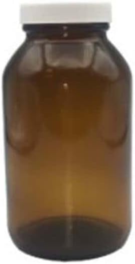 Cole-Parmer Pre-Cleaned EPA Wide-Mouth Bottle, Amber Glass, 250mL (8.5 oz): 12/CS