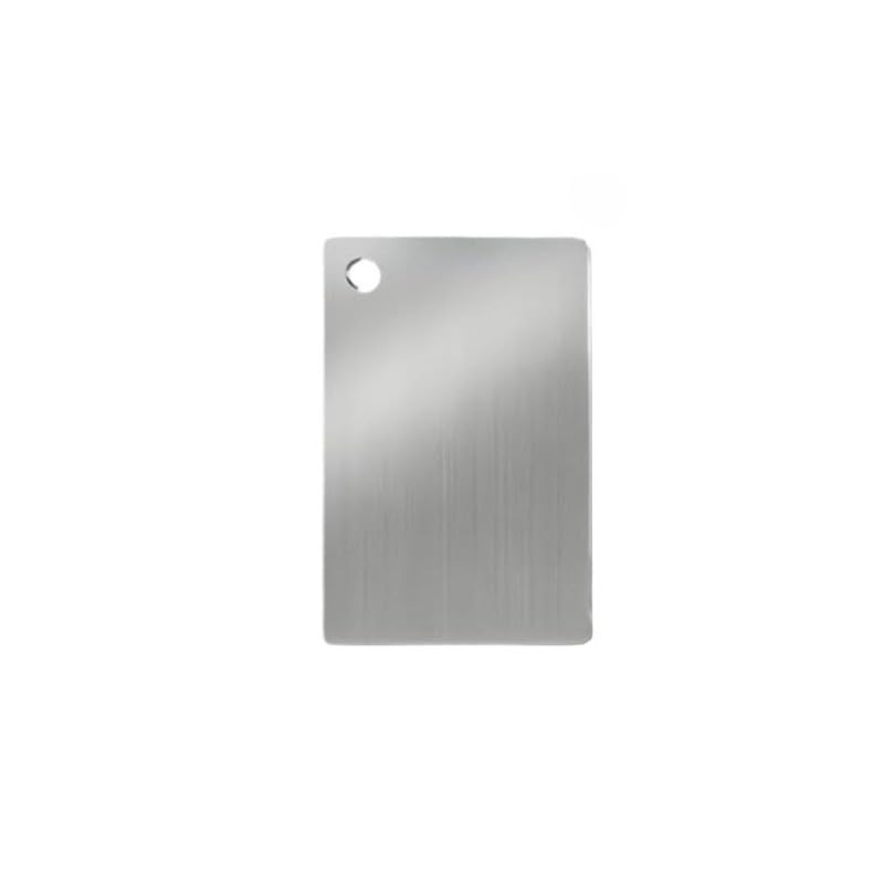 Tabla de cortar redonda de acero inoxidable miniatura 2