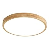 【Design moderne】 : Plafonnier rond ultra-fin à l'apparence simple et élégante, couleur uniforme et naturelle, créant un éclairage parfait pour votre intérieur.