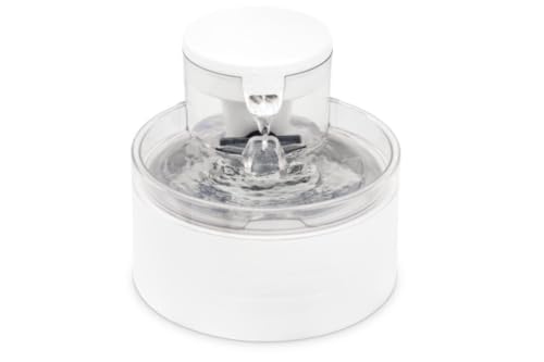 PetSafe Outlast Pumpless Cat Water Fountain 60 oz/1.7L Indoor Water Dispenser for Cats Dishwasher Safe Easy Assembly and Cleaning Water Filter Included