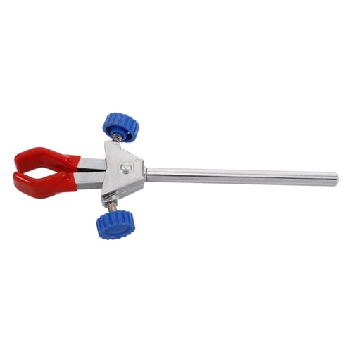 PRETYZOOM 2 Experimental Accessories Extension Clip Flask Beaker Clamp Test Tube Clamps Chemistry Lab Equipment Lab Beaker Clip Lab Clamp Prong Jaw Lab Bracket Red Stainless Steel