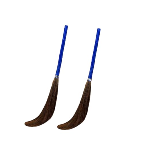 Image of BBT Phool Jhadu | Natural Grass Broom Stick for Home Cleaning | Eco-Friendly Long Handle Jhadu | Anti Dust, Lightweight & Durable Pack of- (2, Mubarak)