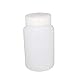 Othmro 5 Stück 250 ml Kunststoffflaschen, Labor zylindrische chemische Reagenzflasche, breite Öffnung, Laborreagenz, Polyethylen-Flasche, Probeversiegelung, Flüssigkeitsbehälter, Weiß