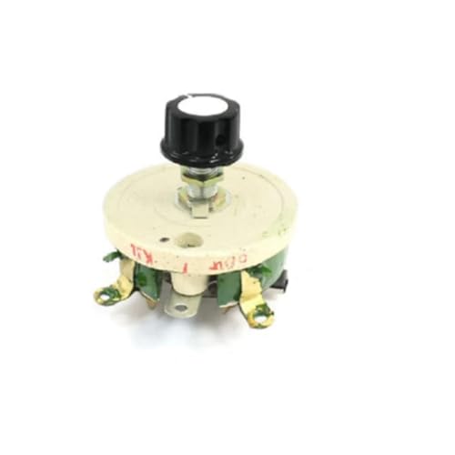 CEMELI Wirewound Ceramic Potentiometer Adjustable Rheostat Resistor 50W 1R/2R/5R/10R/20R/30R/50R/100R/200R/300R/500R/1KR/2KR/3KR(2R)