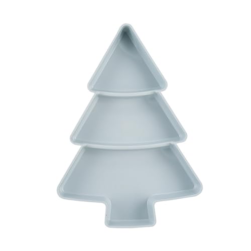 Yawdil Weihnachtsbaum Obstschale Tischdekoration Esszimmer Tischdekoration Bestecktablett Weihnachten Plätzchenplatte Dessert Servierplatte Servierschale Party Desserttablett Snacks Teller Kuchen