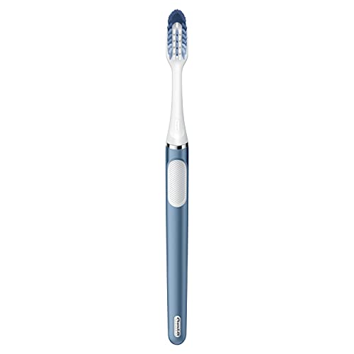 Image of Oral-B Clic Toothbrush, Alaska Blue, with 1 Replaceable Brush Head and Magnetic Toothbrush Holder