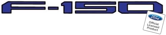 2021-2026 Tailgate Insert Decals Letters Inlays Indent Stickers (Thin Decal) for Ford F150 (2021-2026) (Blue with Black Outline) - FBLUOBLK | FG1T6