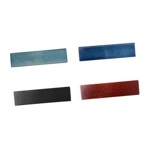 Plato sushi rectangular de cerámica rojo miniatura 7