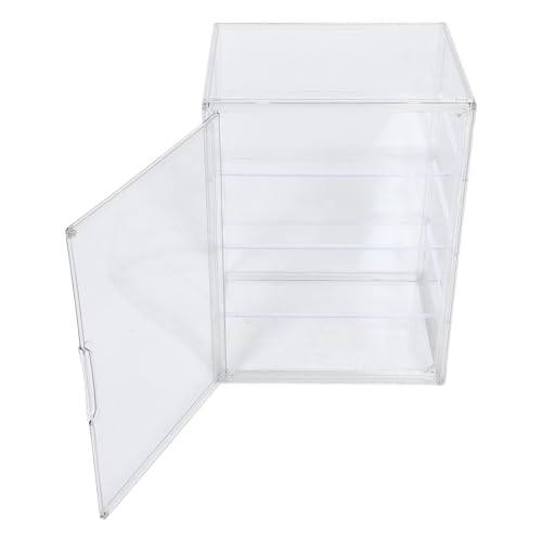 Vitrina de 4 niveles KOMBIUDA con estantes ajustables y puerta de acrílico para cocina