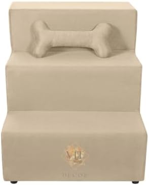 Vit Decor Acesso Pet Bege com 3 Degraus - Acesso Auxiliar para Cã...