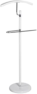 bremermann Clothes Butler Valet Stand Height 115 cm White / Chrome