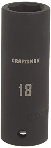 Image of CRAFTSMAN Deep Impact Socket, Metric, 1 /2-Inch Drive, 18mm (CMMT16079)
