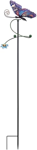 Sunset Vista Designs 94893 Yard & Garden Décor Balancing Butterfly Spinner Swirl Stake, 47 x 10 Inch, Multicolor
