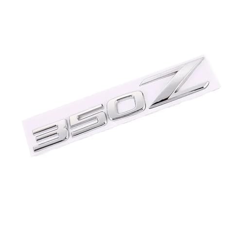 3D Metal Car Stickers Rear Emblem Badge Sticker Decals For 350Z 370Z Z3 Z34 Car Styling Auto Accessories Easy to install(Silver 350Z)