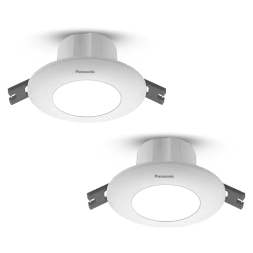 Image of Panasonic Polycarbonate 9W LED Concealed Downlight for Ceiling, LED Deep Junction & Concealed Box Light (Natural White, PDLM34054-2)